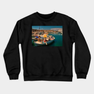 Greece. Island of Rhodes. Rhodes Marina. Crewneck Sweatshirt